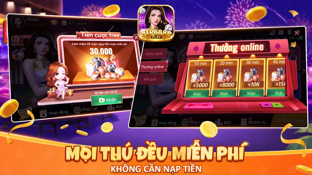 VIP8888 Play - Sòng Bạc ONLINE (ВИП8888 Плей)  [МОД Много денег] Screenshot 2