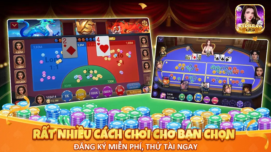 VIP8888 Play - Sòng Bạc ONLINE (ВИП8888 Плей)  [МОД Много денег] Screenshot 4