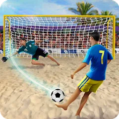 Взломанная Shoot Goal - Beach Soccer Game (Шут)  [МОД Бесконечные деньги] - стабильная версия apk на Андроид