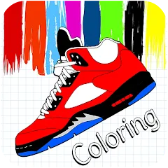 Скачать взломанную Basketball Shoes Coloring Book (Раскраска кроссовок для баскетбола)  [МОД Menu] - последняя версия apk на Андроид