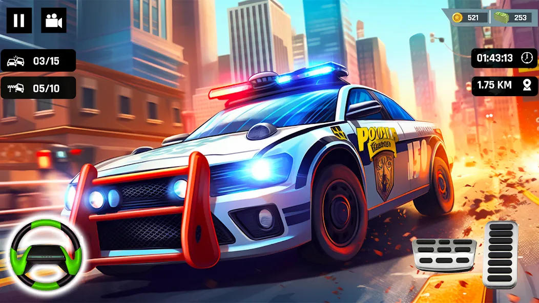 Police Car Kids Driving Game (Кидс Полис Геймс)  [МОД Menu] Screenshot 5