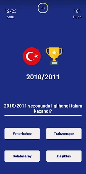 Türkiye Süper Ligi Bilgi Oyunu  [МОД Unlocked] Screenshot 3