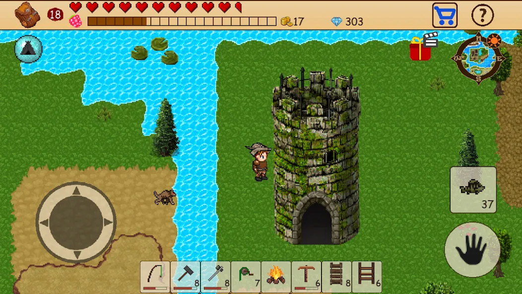 Survival RPG: Open World Pixel (Сурвайвл РПГ)  [МОД Много монет] Screenshot 3