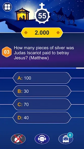 Daily Bible Trivia: Quiz Games  [МОД Unlocked] Screenshot 4