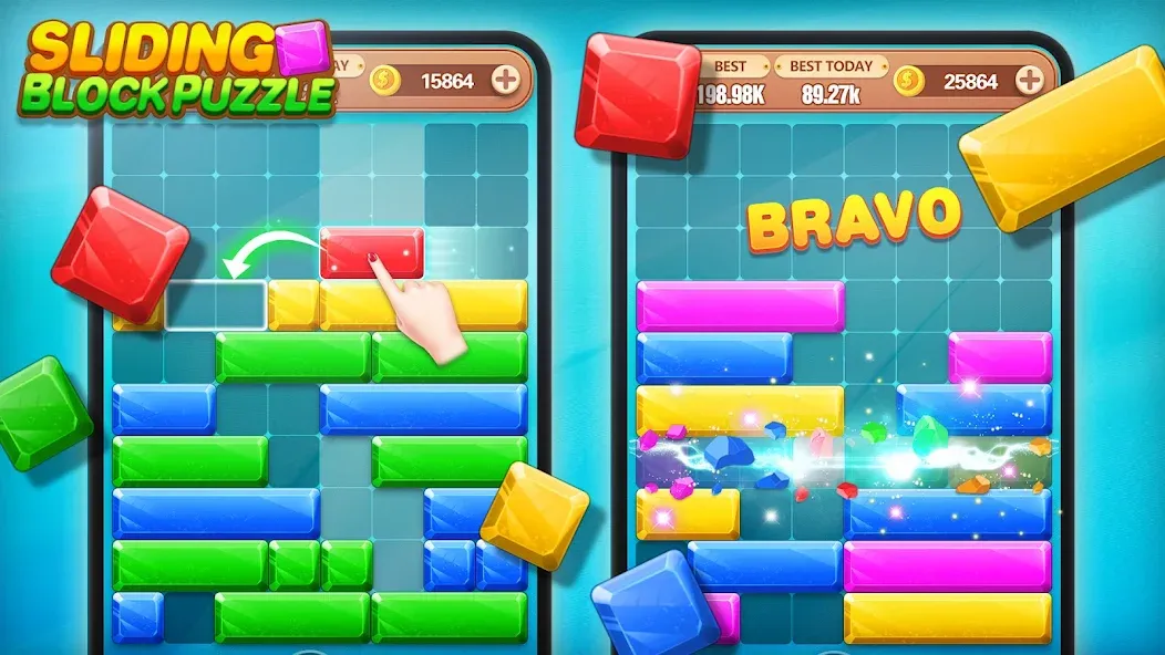 Block Crush - Puzzle Game  [МОД Бесконечные монеты] Screenshot 2