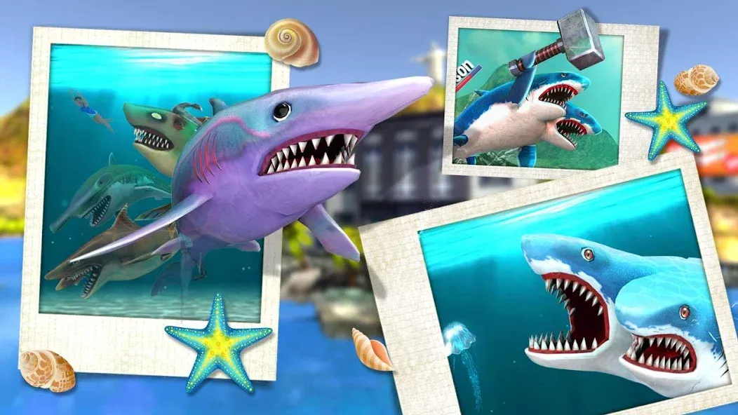 Double Head Shark Attack PVP  [МОД Бесконечные деньги] Screenshot 5