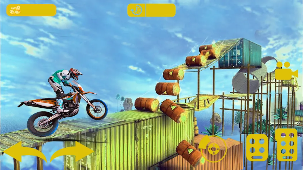 Bike stunt 3d games-Bike games  [МОД Много денег] Screenshot 1