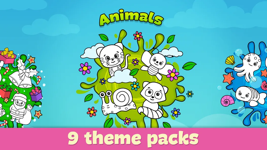 Coloring Book - Games for Kids  [МОД Mega Pack] Screenshot 4