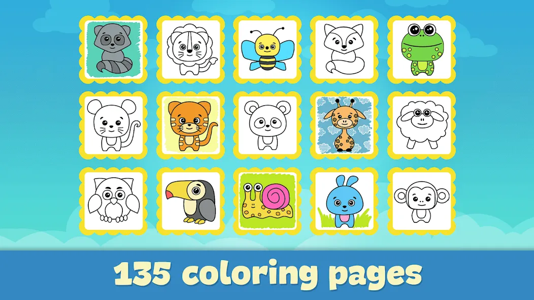 Coloring Book - Games for Kids  [МОД Mega Pack] Screenshot 5