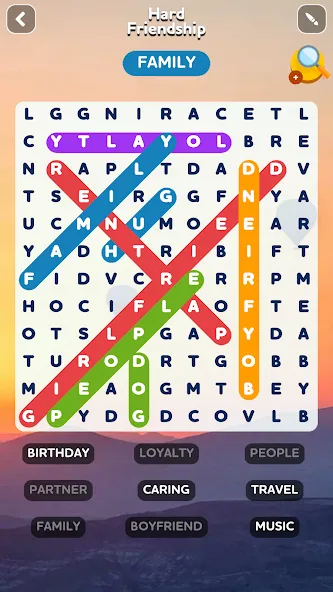 Word Search - Word Puzzle Game  [МОД Меню] Screenshot 1