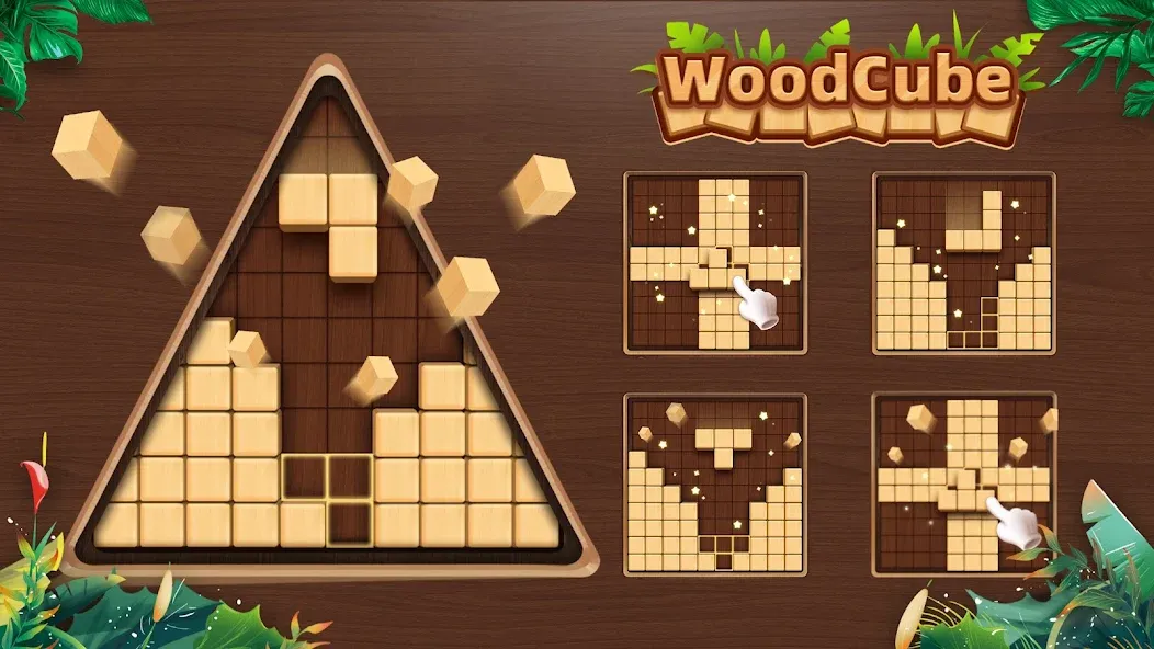 WoodCube - Woody Puzzle (ВудКуб)  [МОД Unlocked] Screenshot 1