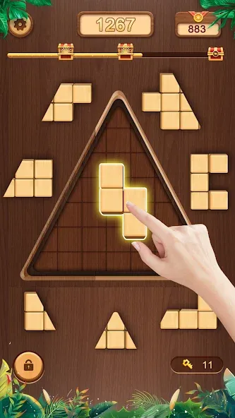 WoodCube - Woody Puzzle (ВудКуб)  [МОД Unlocked] Screenshot 2