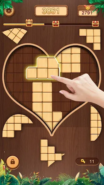 WoodCube - Woody Puzzle (ВудКуб)  [МОД Unlocked] Screenshot 4