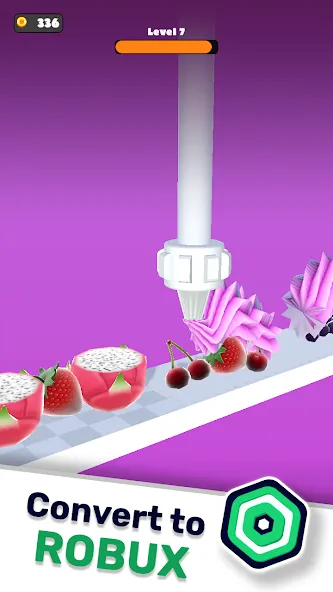 Topping Cream Robux Roblominer (Топпинг Крем Робукс Робломайнер)  [МОД Menu] Screenshot 1