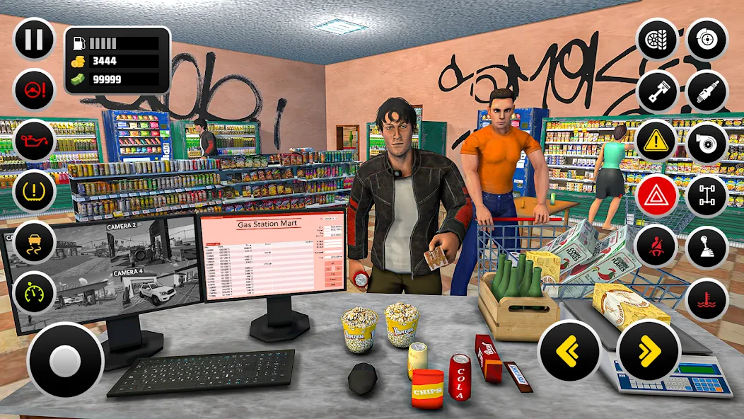 Gas Station Simulator Games  [МОД Бесконечные деньги] Screenshot 5