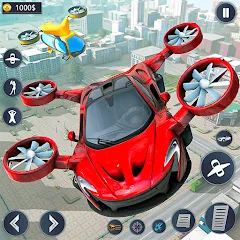 Взлом Flying Car Robot Game Car Game  [МОД Много монет] - полная версия apk на Андроид