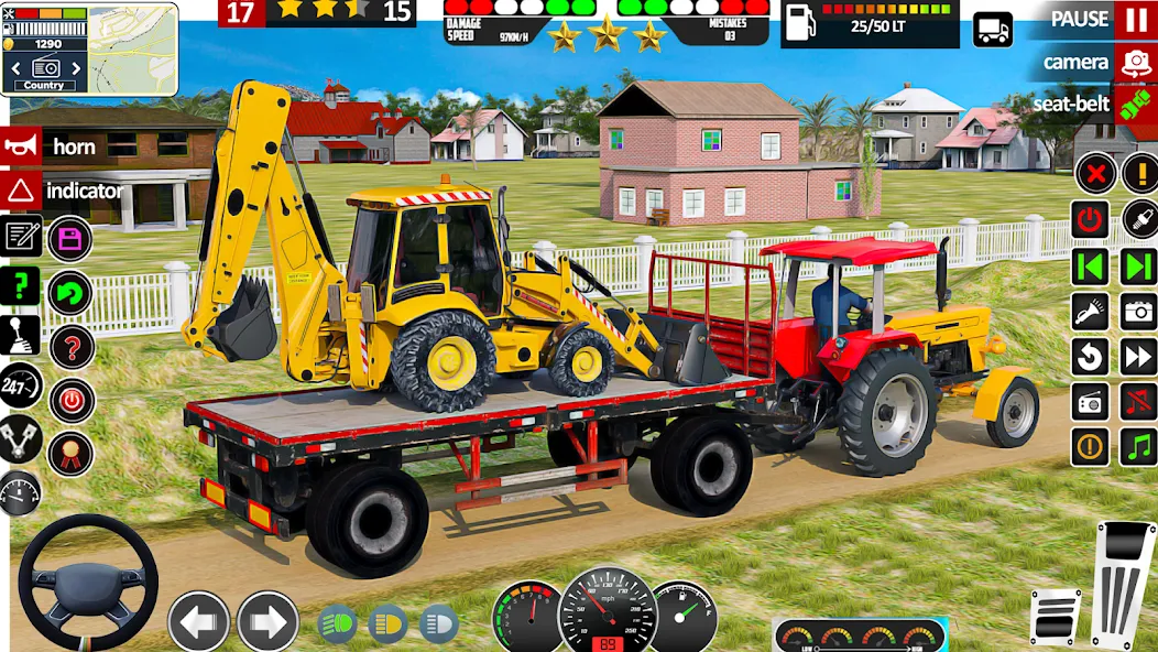 Indian Tractor Game Farming 3D  [МОД Бесконечные деньги] Screenshot 1