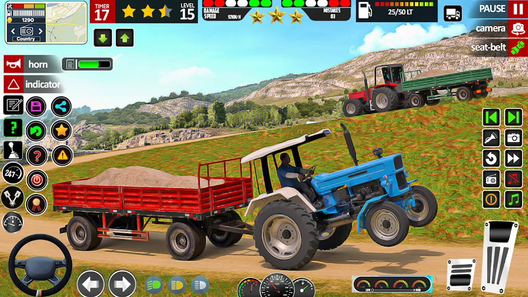 Indian Tractor Game Farming 3D  [МОД Бесконечные деньги] Screenshot 3