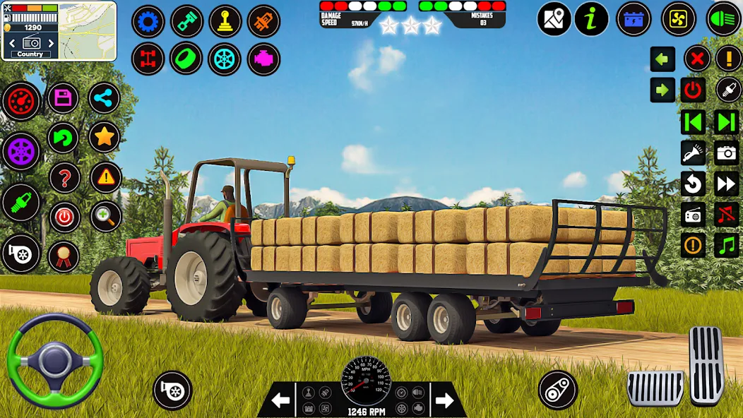 Indian Tractor Game Farming 3D  [МОД Бесконечные деньги] Screenshot 4