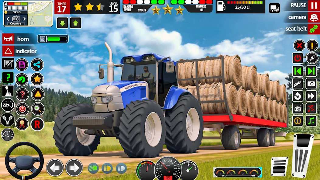 Indian Tractor Game Farming 3D  [МОД Бесконечные деньги] Screenshot 5