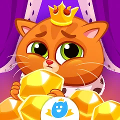 Скачать взломанную Bubbu Jewels - Merge Puzzle (Буббу Джуэлс)  [МОД Бесконечные деньги] - стабильная версия apk на Андроид