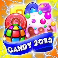 Скачать взломанную Candy 2024-Candy Match 3 Game (Кэнди 2023)  [МОД Меню] - последняя версия apk на Андроид