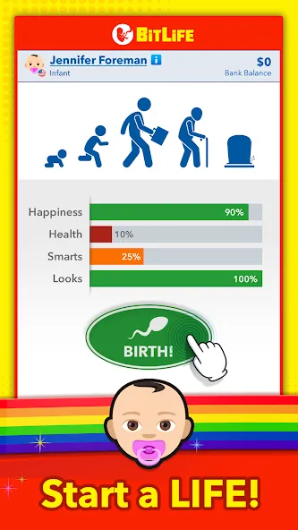 BitLife - Life Simulator (БитЛайф)  [МОД Unlimited Money] Screenshot 1