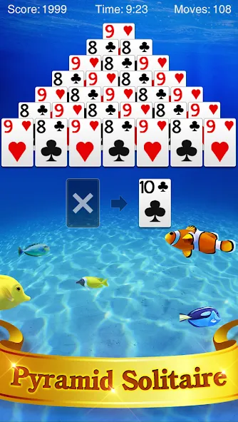 Pyramid Solitaire  [МОД Unlimited Money] Screenshot 1