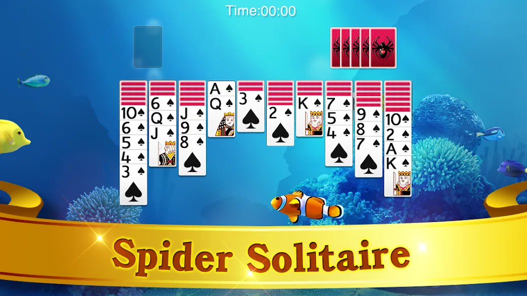 Spider Solitaire  [МОД Бесконечные монеты] Screenshot 5