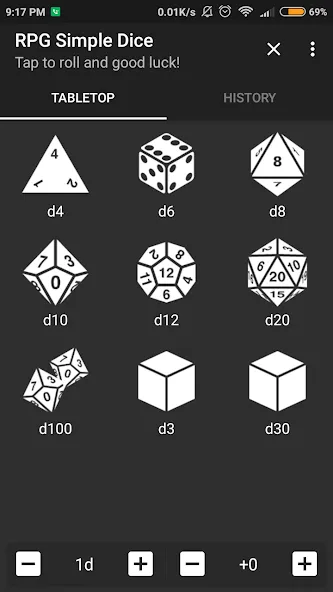 RPG Simple Dice (РПГ Простые Кости)  [МОД Menu] Screenshot 1