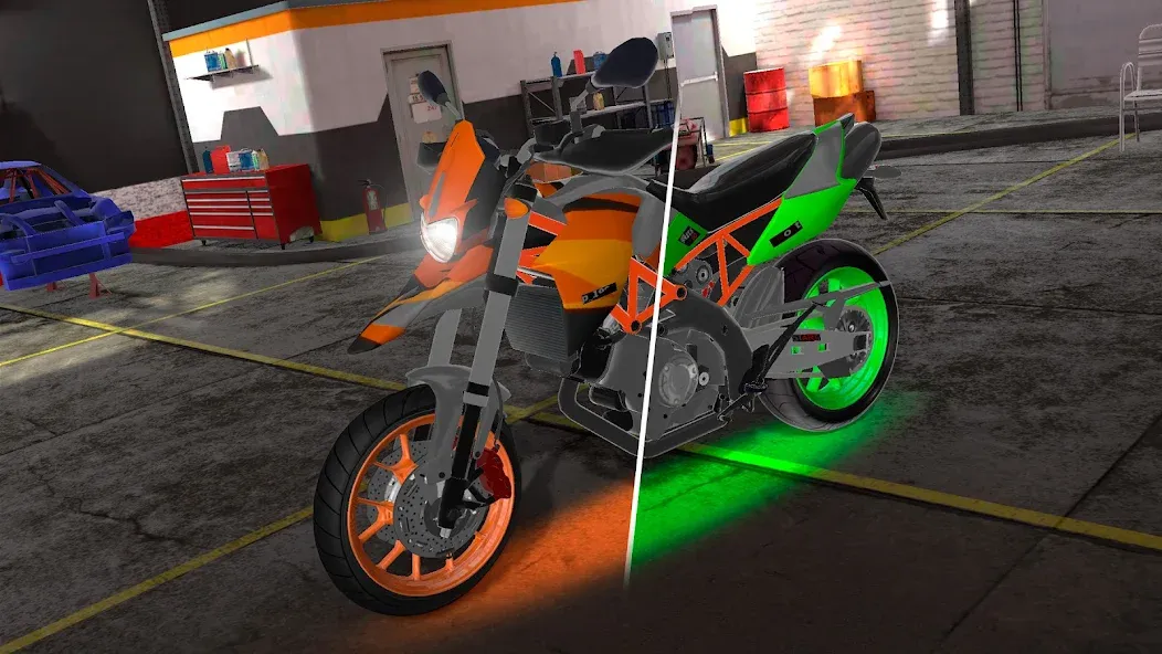 Motorcycle Real Simulator (Мотоцикл Реальный Симулятор)  [МОД Меню] Screenshot 2