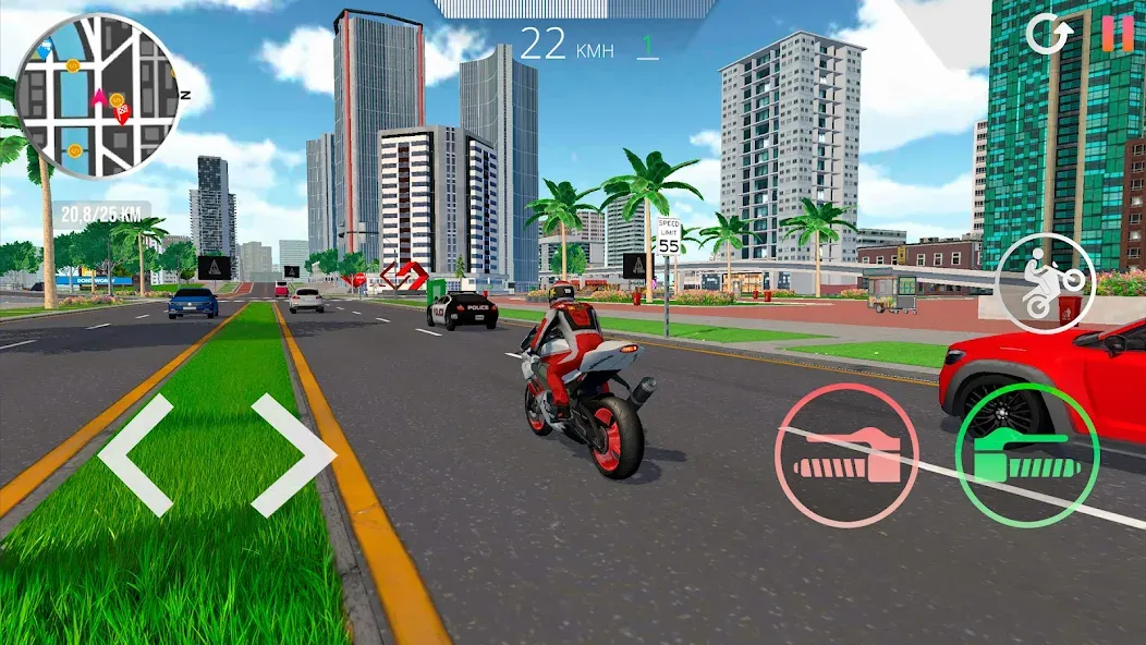 Motorcycle Real Simulator (Мотоцикл Реальный Симулятор)  [МОД Меню] Screenshot 4