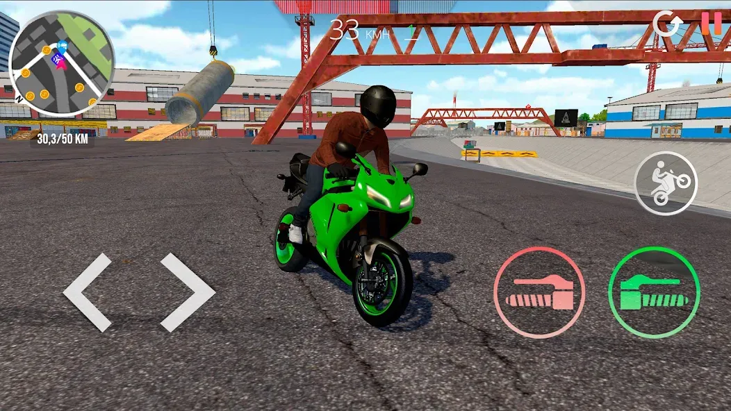 Motorcycle Real Simulator (Мотоцикл Реальный Симулятор)  [МОД Меню] Screenshot 5