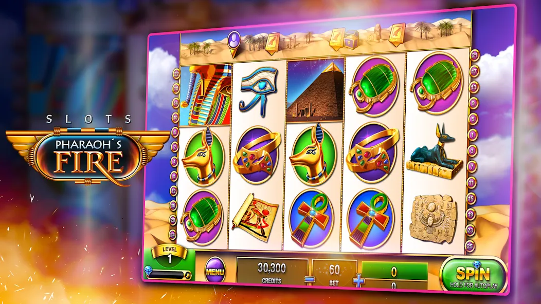 Slots - Pharaoh's Fire (Слоты)  [МОД Mega Pack] Screenshot 2