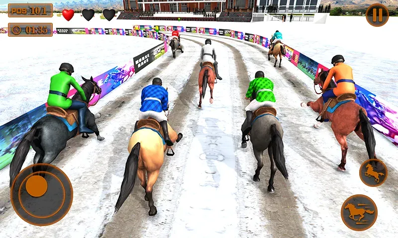 Mounted Horse Racing Games  [МОД Много монет] Screenshot 3