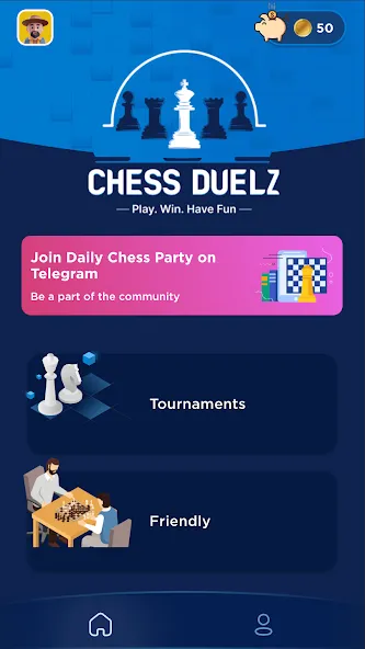 Chess Duelz - An esports app (Шахматный Дуэльз)  [МОД Все открыто] Screenshot 1