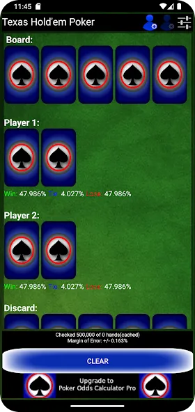 Poker Odds Calculator (Покер Оддс Калькулятор)  [МОД Menu] Screenshot 2