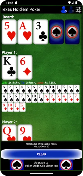 Poker Odds Calculator (Покер Оддс Калькулятор)  [МОД Menu] Screenshot 3