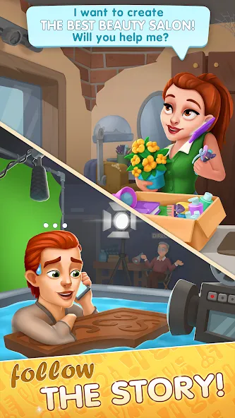 Beauty Tycoon: Hair Salon Game (Бьюти Тайкун)  [МОД Mega Pack] Screenshot 1