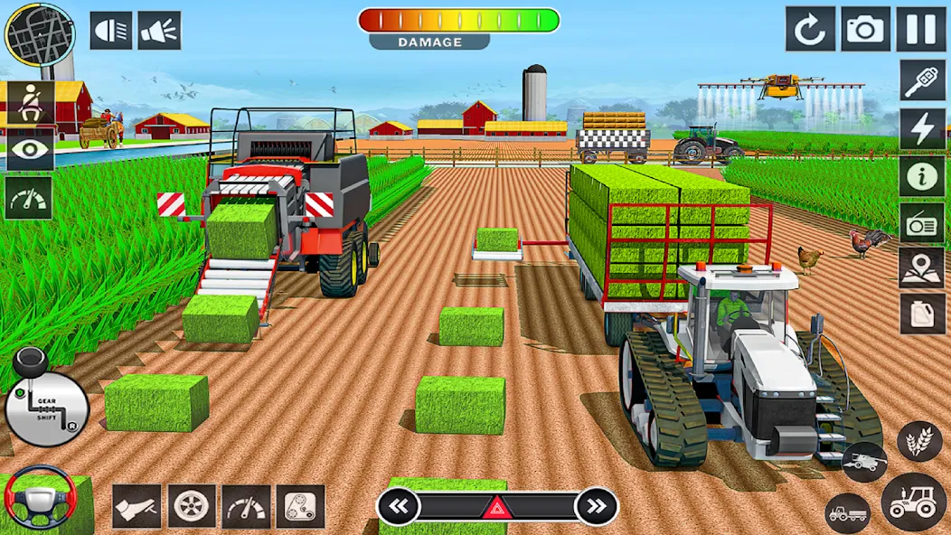 Big Tractor Farming Simulator (Биг Трактор Фарминг Симулятор)  [МОД Меню] Screenshot 5