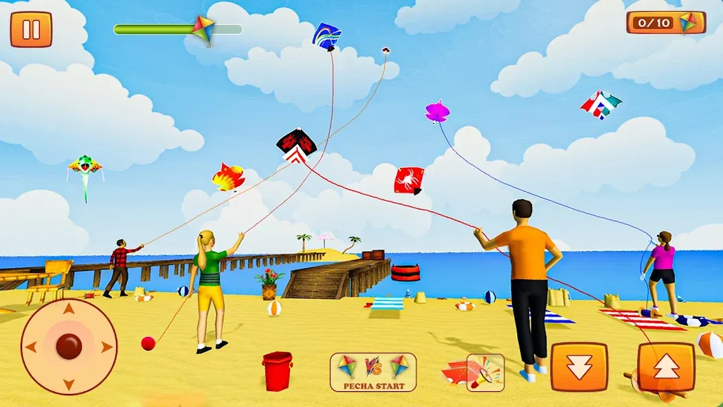 Kite Game: Kite Flying Game 3D  [МОД Бесконечные деньги] Screenshot 4