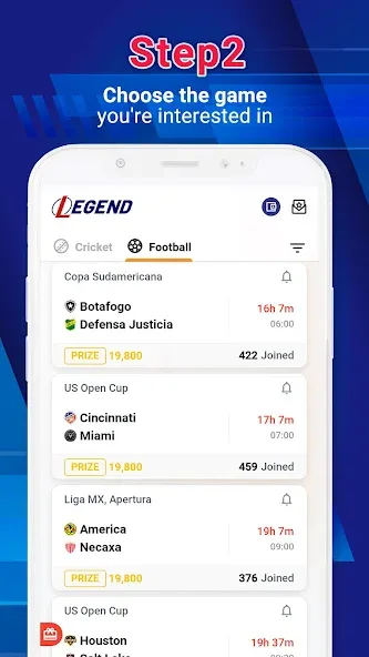 Legend Fantasy- Fantasy sports (Легенда фэнтези)  [МОД Unlocked] Screenshot 3