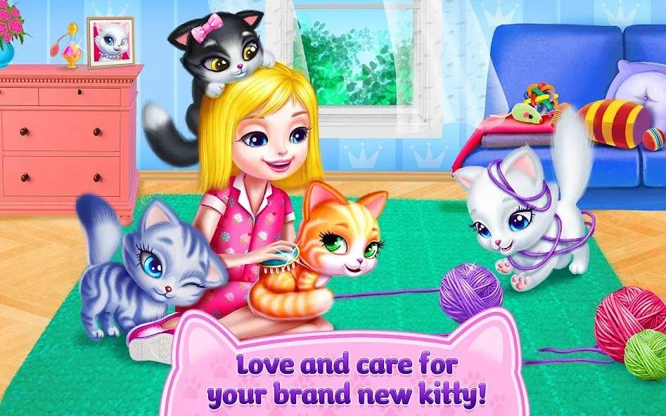 Kitty Love - My Fluffy Pet  [МОД Много монет] Screenshot 5