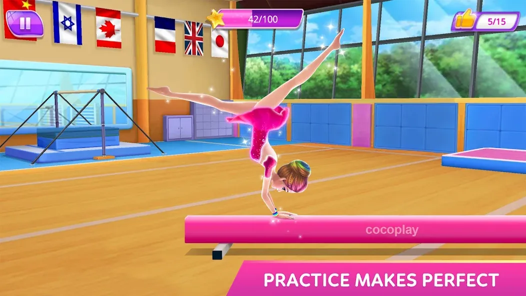 Gymnastics Superstar Star Girl  [МОД Unlocked] Screenshot 4