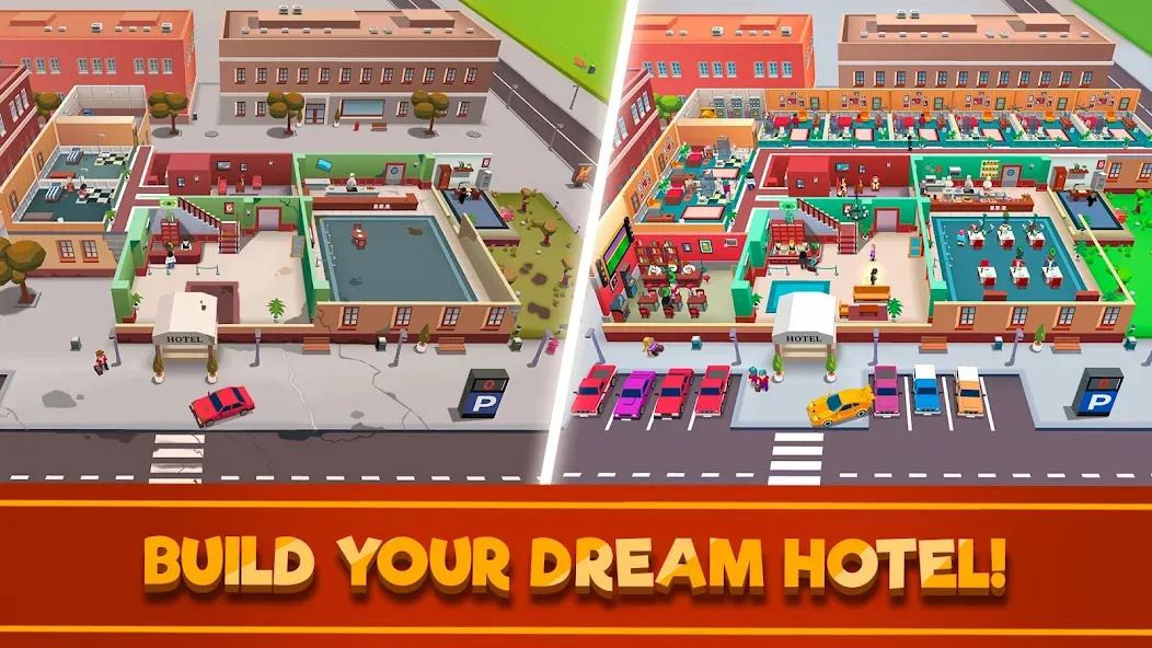 Hotel Empire Tycoon－Idle Game  [МОД Бесконечные деньги] Screenshot 1