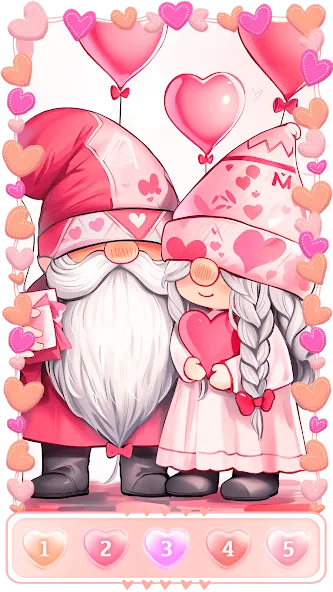 Love, Heart Coloring Book  [МОД Бесконечные деньги] Screenshot 1
