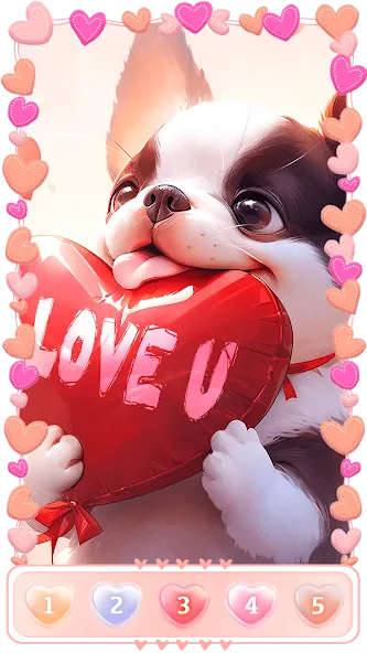 Love, Heart Coloring Book  [МОД Бесконечные деньги] Screenshot 5