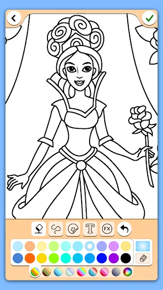 Coloring for girls and women  [МОД Много денег] Screenshot 4