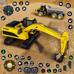 Взлом Construction Dump Truck Game (Конструкционный симулятор самосвала)  [МОД Много монет] - последняя версия apk на Андроид