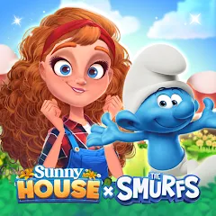 Скачать взломанную Merge Manor x The Smurf Collab (Мердж Манор)  [МОД Mega Pack] - полная версия apk на Андроид